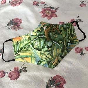 Jungle tropical pattern, quality face mask (Rare)